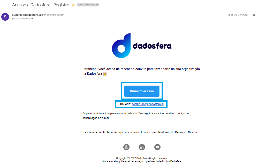 Acesse a Dadosfera | Registro