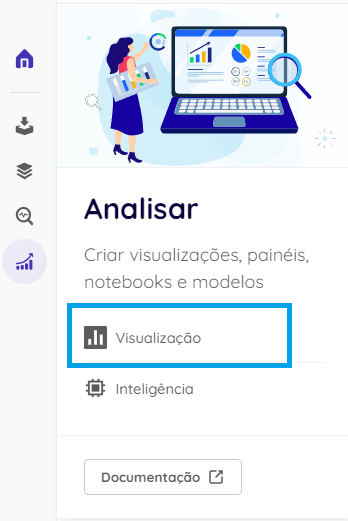 Metabase visualization menu