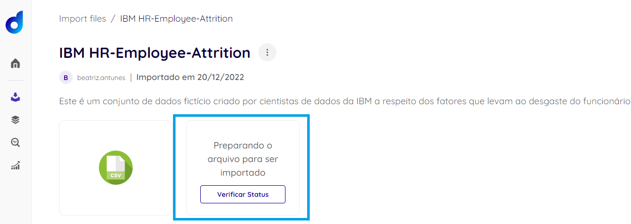 Status check screenshot