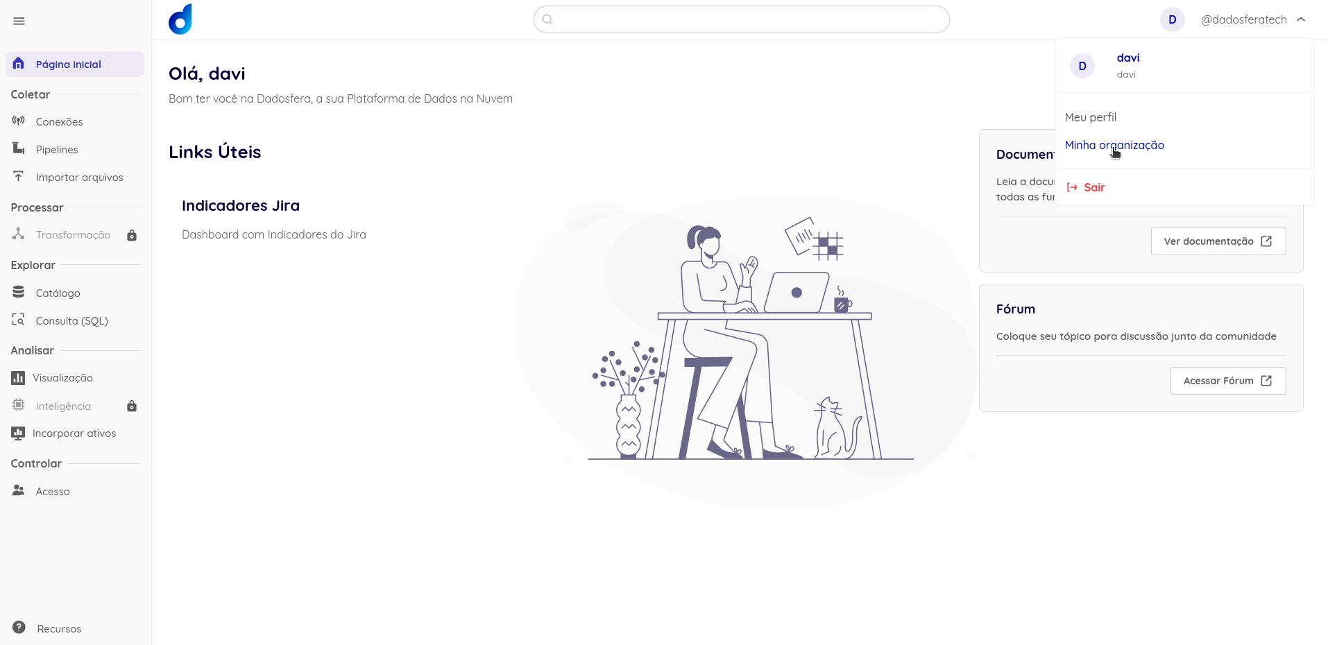 Dadosfera home page