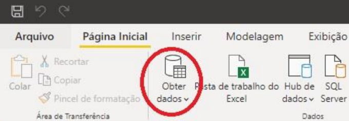 Get Data option in Power BI Desktop