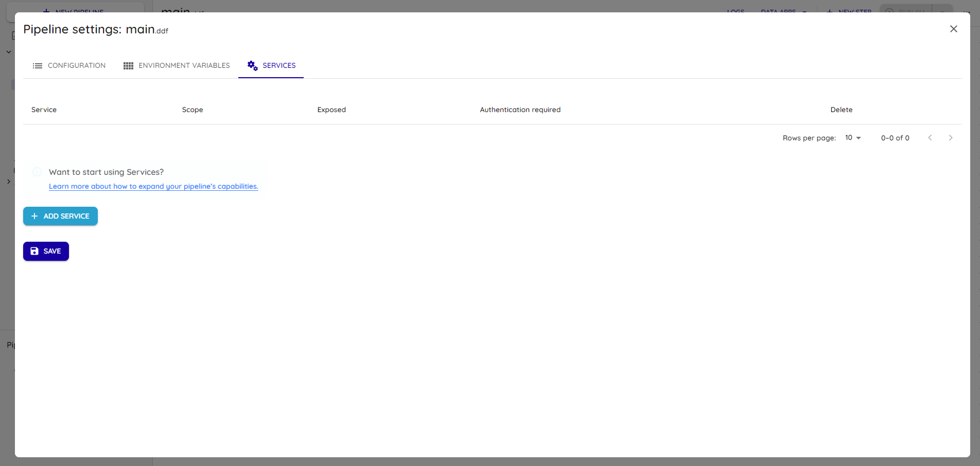 Add Streamlit service
